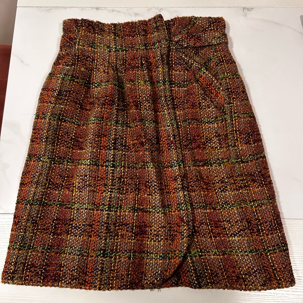 ANTHROPOLOGIE ODILLE Snap Wrap Skirt